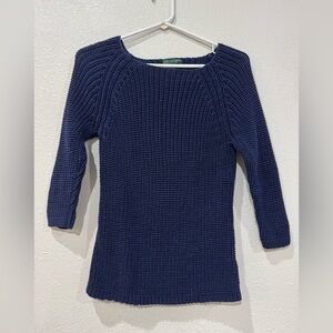 Ralph Lauren Deep Blue Crew Neck Sweater